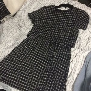 Black Checkered Dress